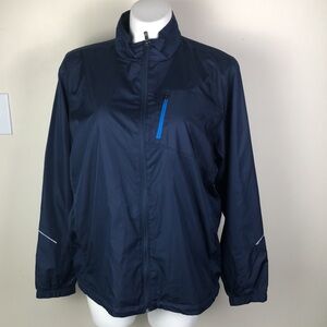 Starter Vented Mesh Windbreaker Track Jacket Navy Blue